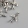Decor for creativity Metal "Airplane" silver 1.8x1.2 cm