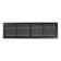 Ventilation grate "Vento" 4513VR, 450x130 mm, with a grid, detachable, graphite