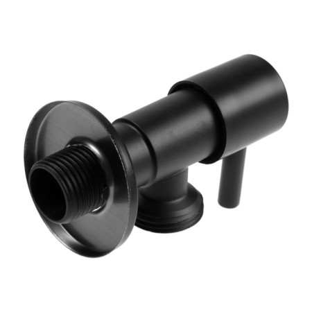 Carbon on the corner Zein English, 1/2 "x 3/4", crane-boux brass, stainless steel, black-3