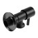 Carbon on the corner Zein English, 1/2 "x 3/4", crane-boux brass, stainless steel, black