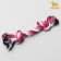 Cable toy "2 knots" small, 20 g, up to 20 cm, mix of flowers