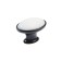 Handle button tundra RK023BL Light, black with a white insert