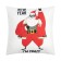 Pillow Decorative New Year's Ethel "Crazy", 40x40 cm, 100% p/e, velor
