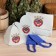 Set for a bathhouse and sauna 5 in 1 (bag, hat, mitten, rug, washcloth), with a print "USSR", white