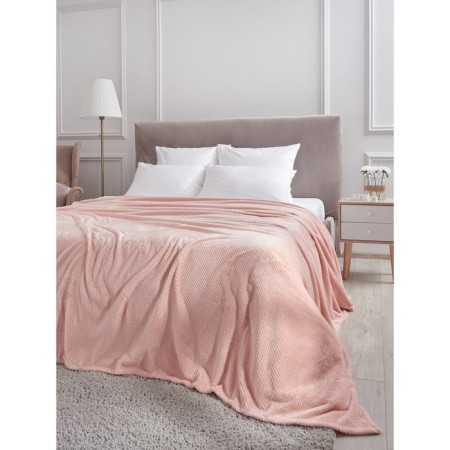 Blush blanket, size 180x200 cm, pink color-4