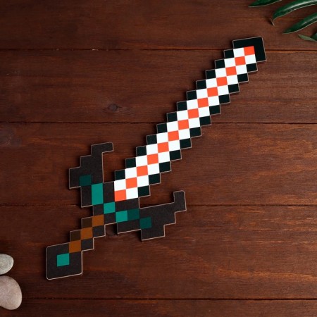 Souvenir wooden sword of the vampire "Pixel", 37 cm mix