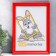 Photo frame plastic L-1 21x30 cm red (plastic screen)