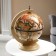 Globe bar decorative "Wanderer map" White 38x33x48 cm
