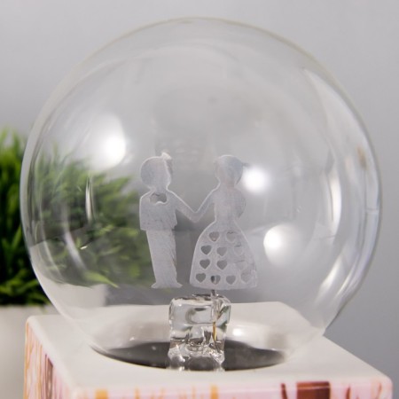 Plasmic ball "couple" color 8.5x8.5x17 cm Risalux-6