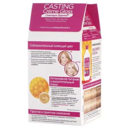 L’Oreal CASTING CREME GLOSS, without ammonia, a shade of 1010 lightly blond-light perekal hair-1