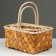 A set of wicker baskets, 25.5x16x12/26.5 cm, 21x11x10.5/22.5 cm, 2 pcs, sequoia
