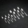 Set of cutlery "Troika", 24 items, decorative box, silver color