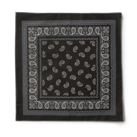 Men's nasal shawls 30*30 cm, (set 12 pcs,) ts. black, Fig. MIX 100% HL-3