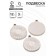Suspension "Coin" Sun, set 3 pcs., Color silver