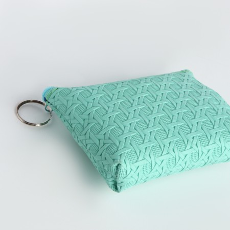 Women's wallet with lightning, green color-2
