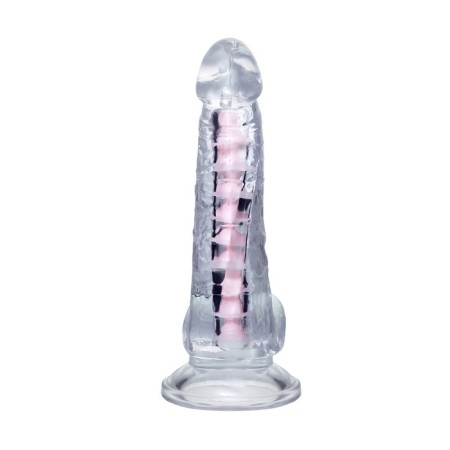 Flexible phallimitator A-Toys Paret, TPE, transparent, 18 cm-9