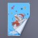 Gift "Snowman" 25 x 40 cm, colored metallized pattern