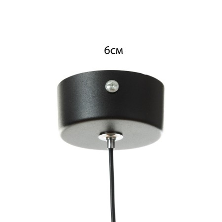 Suspension lamp "Regent" LED 5W 4000K black 3.3x3.3x30-130cm-5