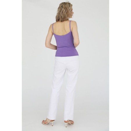 Female top with lace, size 50-2