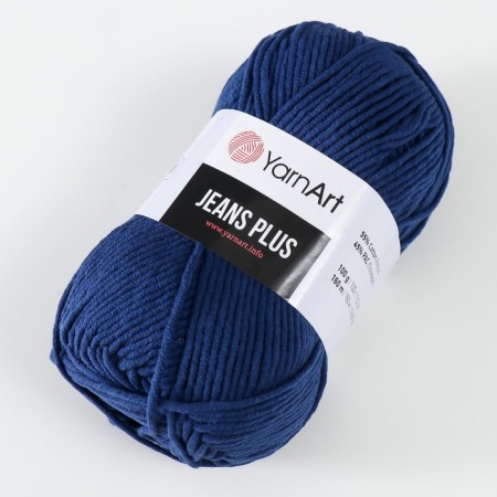 Yarn "Jeans Plus" 55% cotton, 45% acrylic 160m/100g (54 blue)-1