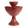 Plastic flowerbed, 2 tiers, d = 27–55 cm, h = 60 cm, brown, "waterfall"