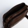 Male bag over the shoulder, artificial leather, brown color