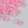 Plastic beads "Crystal polyhedron. Warm pink" Transparent set of 20 g 1x1x1 cm