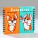 Double notebook on the crest, soft cover, size 15x12cm, 48 liters of "Corgi"