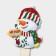 Topper decorative "snowman" 8x24.5 cm