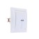 Coonsevo switch Selena 8104, 10 A, 2 keys, hidden, with an indicator, white