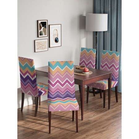 Czech on the chair "Settage of zigzags", decorative, velor-3