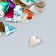 Decor for creativity Metal "Heart" multi -colored set of 100 pcs 1.2x1.2 cm