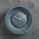 Wall clock, series: classic, smooth move, d = 25.4 cm, without glass, gray
