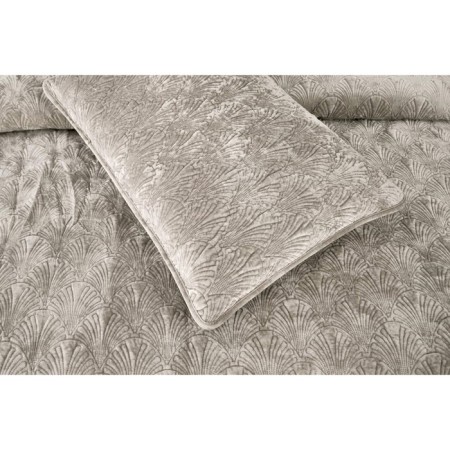 The bedspread with pillowcases Sofi de Marko "Rosalin", size 240x260 cm, 50x70 cm - 2 pcs, beige color-8
