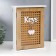 Keywood tree 6 hooks "Two hearts and mitch" 26x19x5.8 cm