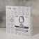 The mirror is desktop, bilateral, with an increase, mirror surface 9.5 × 12.5 cm, silver color