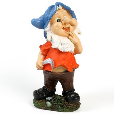 Garden figure "Dwarf with a sickle" 30x14x14cm-4