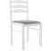 Wooden Camel Stew Massive/Fabric, White/Gray 40.5x43x84 cm