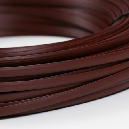 Artificial rattan 8 mm 100 m wave (chestnut)-2