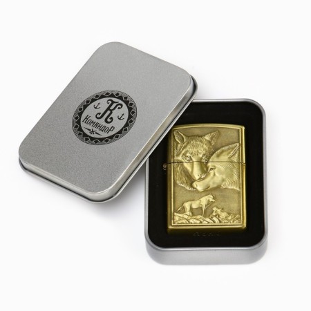 Lighter gasoline "wolves" in a gift box-3