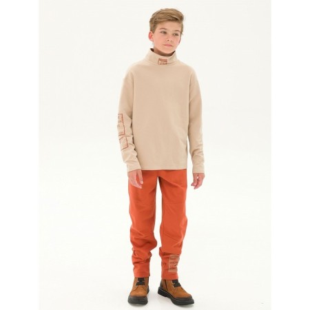 Pants for boys, height 152 cm, ocher color-4