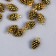 Decor Metal for creativity "Golden Bump" 1x0.6cm, set 20 pcs