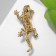 Brooch "Lizard" Royal, colored in black gold