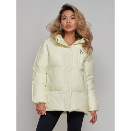 Winter jacket, size 42, light yellow color-4