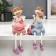Souvenir Polystone "Girl Angel with Flamingo" Long legs mix 20x8x6 cm