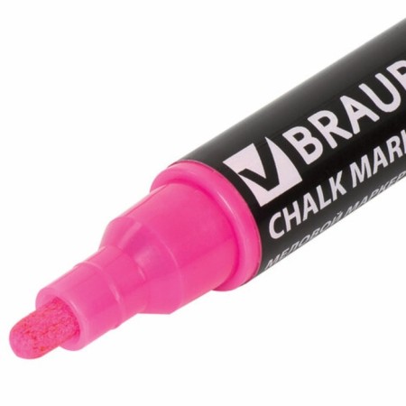 A set of chalk markers 4-cv Brauberg "Pop-Art", 5 mm, washing, for smooth/surface 151535-12