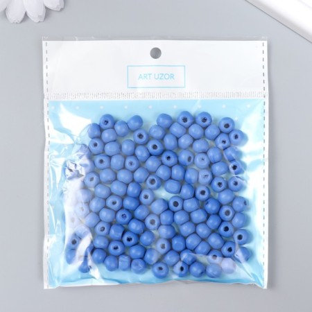 Beads for creativity "Bright blue" D-0.8 cm, set of 20 grams-2