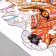 Stick plastic interior color puzzle "Fox" 30x45 cm