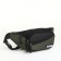 Lightning waist bag, 3 outer pockets, green/black color