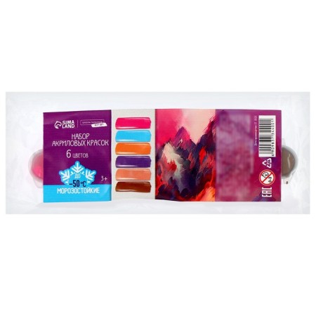 A set of acrylic paints "Neoclassica", 6 colors-3